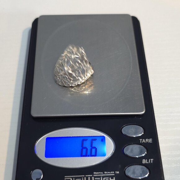 Size 6 Sterling Silver Ornate Pattern Finger Ring A1009 - Picture 8 of 8